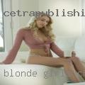 Blonde girls Chattanooga, nude